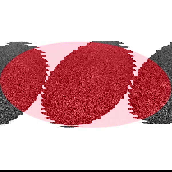 Modern Plain Red Rug – Soft Short Pile