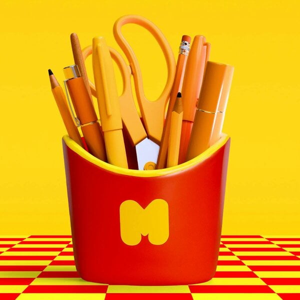 Love Frankie Fries & Scribes Chip Shop Pen Pot
