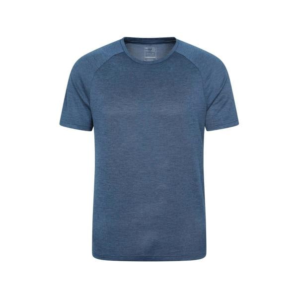 Mountain Warehouse Mens Pulse IsoCool Short-Sleeved T-Shirt - Dark Blue - 