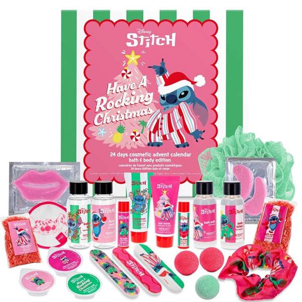 Disney Stitch, Rocking Christmas Bath & Body Advent Calendar, Advent Calendars And Cards, Month To View, Entertainment, Gift
