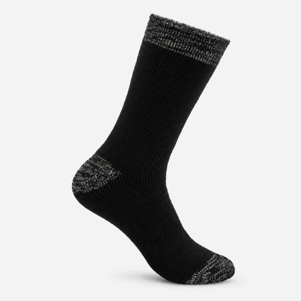 Totes TOG BRUSHED INSIDE THERMAL LINED SOCKS TWIN PACK Socks   in  Grey