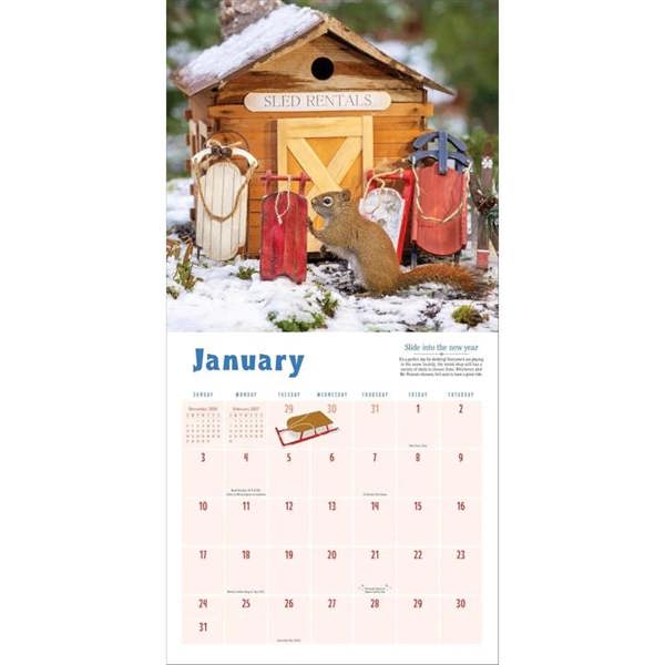 The Secret Life Of Squirrels Calendar 2027, Wall Calendars, Month To View, Humour, Gift