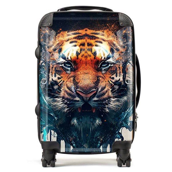 Warren Reed Tiger Face Splashart Suitcase