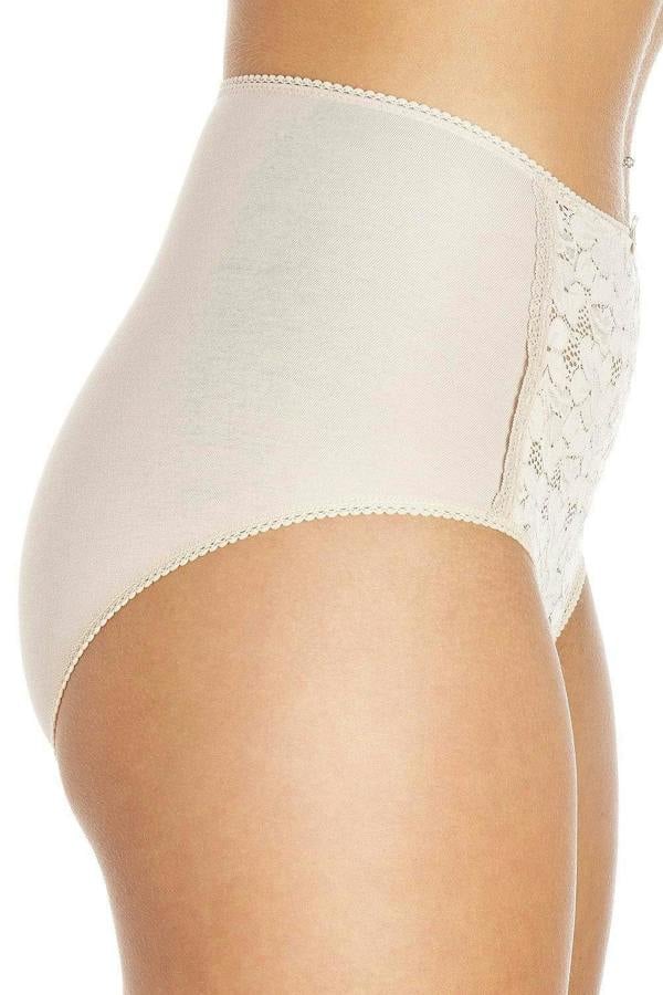 Womens 3 Pack Lace Front Full Briefs