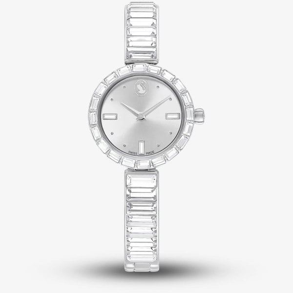 Swarovski Matrix Crystal Silver Tone Bangle Watch 5677487