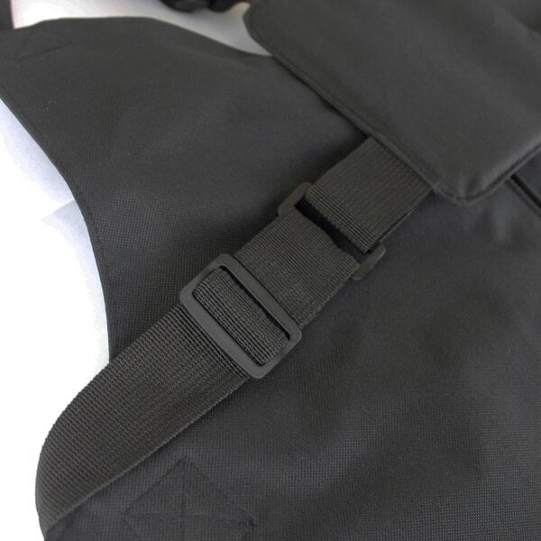 SVNX Black Harness Bag with Silver Trim