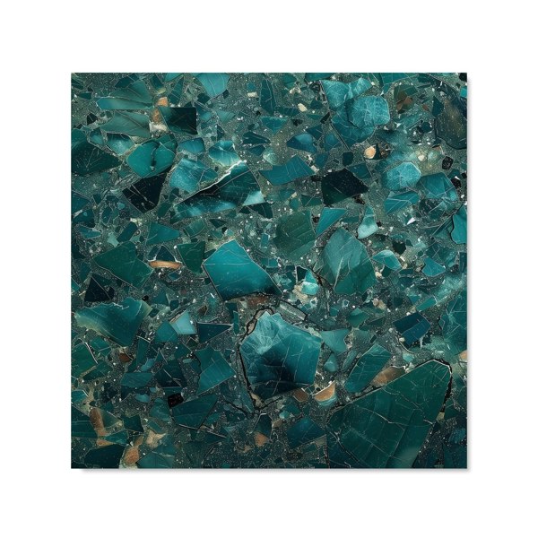 Warren Reed - Designer Teal Quartz Effect Kitchen Splashback