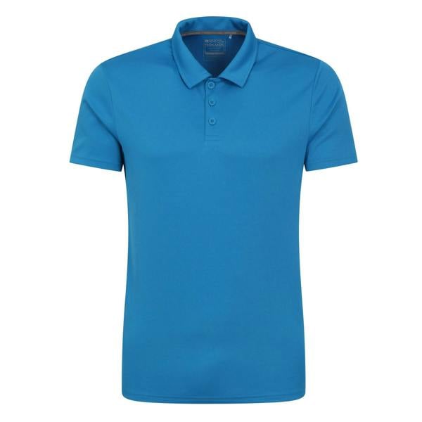 Mountain Warehouse Mens Endurance IsoCool Polo Shirt - Blue - 