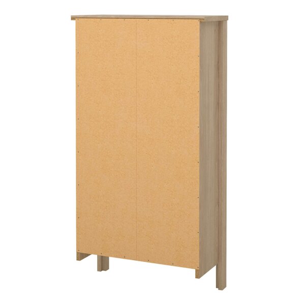 Wyld Haus Gossmere Hickory Oak Effect Shoe Cabinet 2 Doors