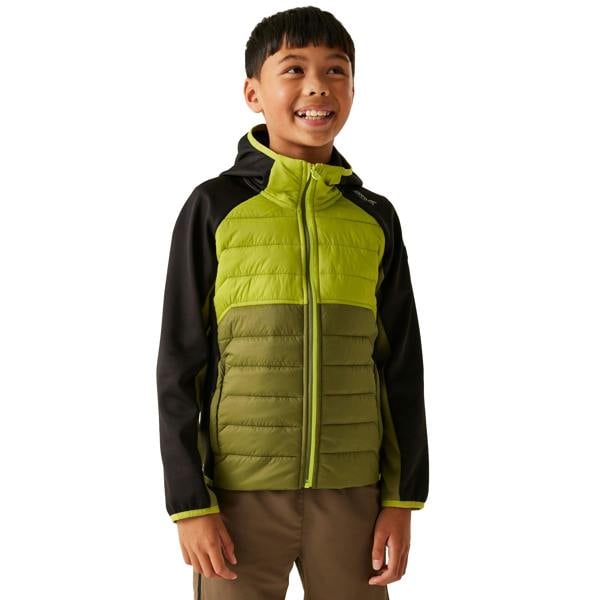 Regatta Childrens/Kids Kielder IX Hybrid Jacket - Nephrite Green/Grenoble Green/Black - 