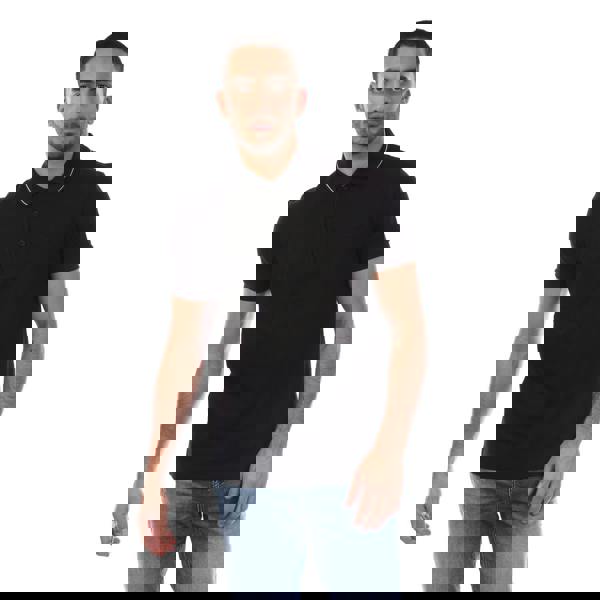 Boss Mens Paule 4 Slim Polo Shirt - Black - 