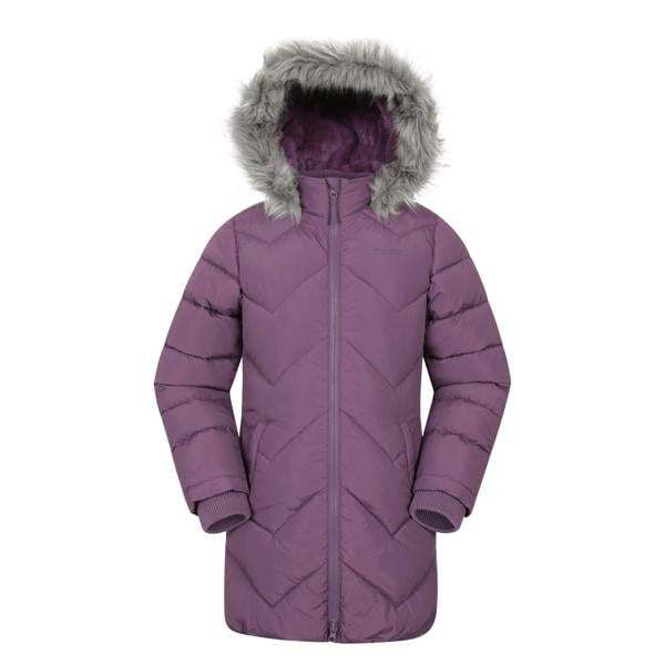 Mountain Warehouse Childrens/Kids Galaxy Water Resistant Padded Jacket - Dark Purple - 