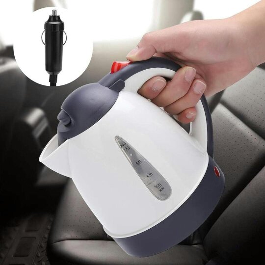 Havendro Electric Kettle Car Van Travel Camping Portable Tea Coffee Jug 1L Litre Tool