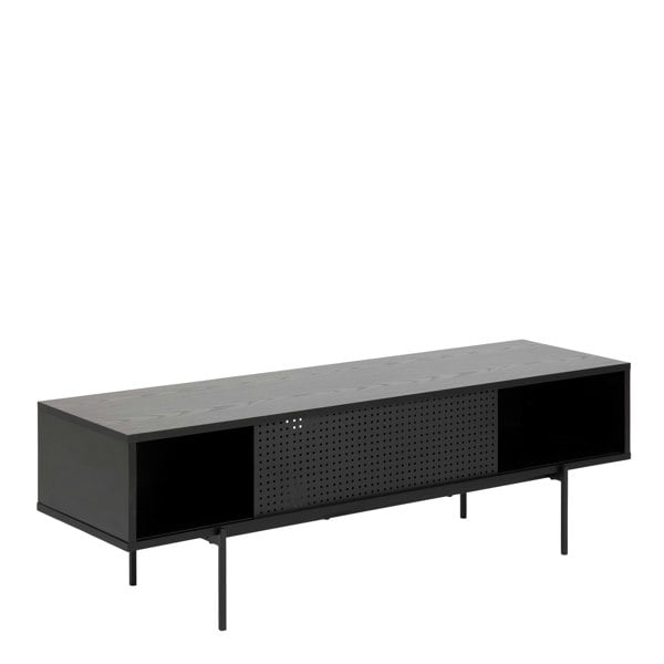Furniture To Go Angus TV Unit with 1 Sliding Door in Black