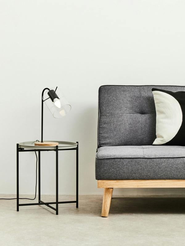 Interiors by Premier Trosa Side Table with Round Grey Top