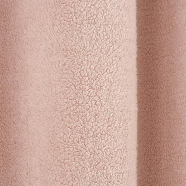 Smart Living Teddy Fleece Eyelet Curtain - Blush
