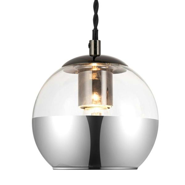 COSYLYTE Marlo 3 Light Smoky Glass Bar Pendant Light