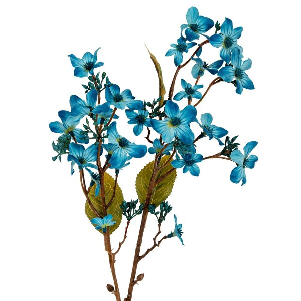 Wyld Haus Set of 3 Artificial Flowers Blue Vernicia Fordii Sprays