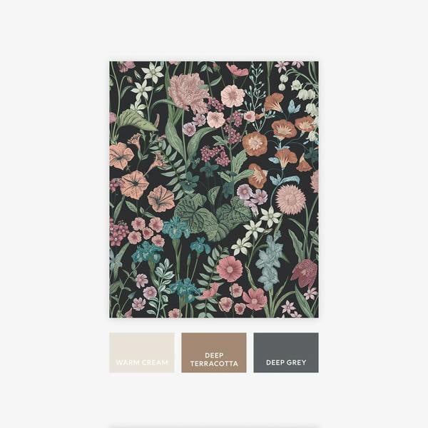 Next Night Botanical Floral Wallpaper