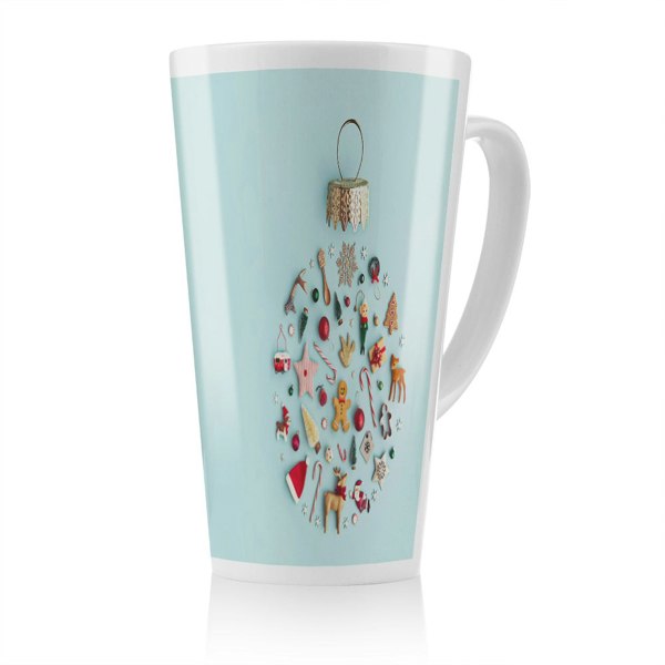 Benjamin Tate Design Christmas Objects Laid Out Dining Latte Mug
