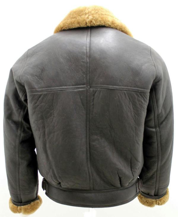 Infinity Leather Mens Sheepskin Leather WW2 Bomber Jacket-Tucson