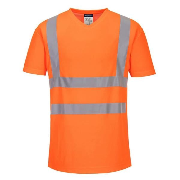Hi-Vis Cotton Comfort Mesh Insert T-Shirt S/S Portwest