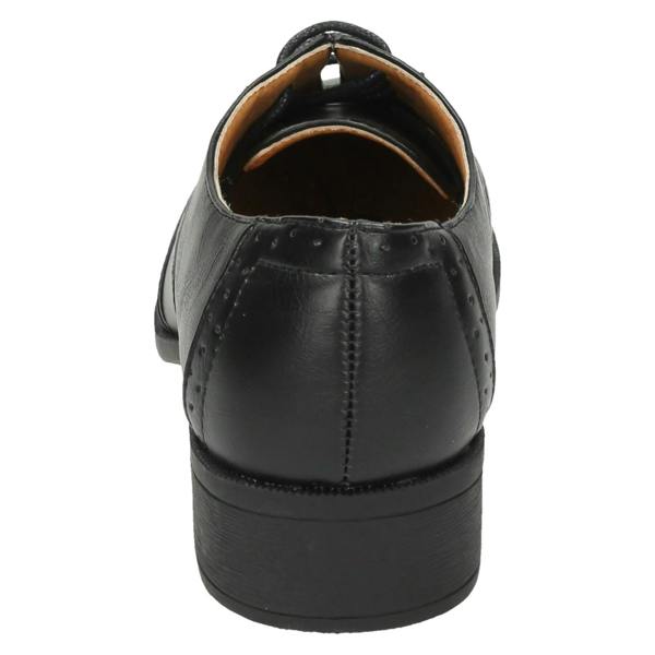 Spot On Ladies Spot On Mid Heel Lace Up Brogue Shoes