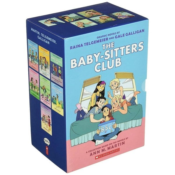 Scholastic The Baby-Sitters Club Graphic Novels 7 Books Box Set Collection by Ann M. Martin