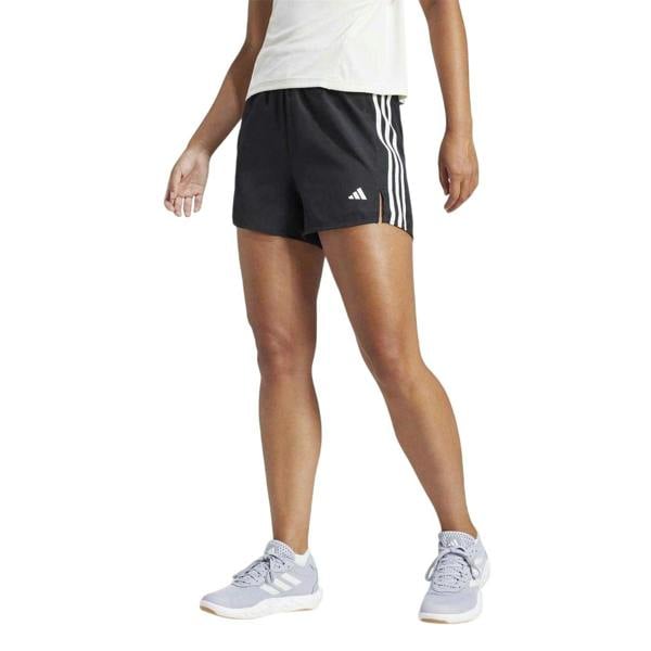 Adidas Womens/Ladies High Waist Running Shorts - Black - 