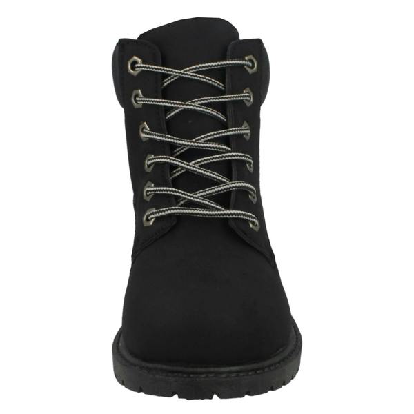 Spot On Ladies Spot On Military Combat Ankle Boots
