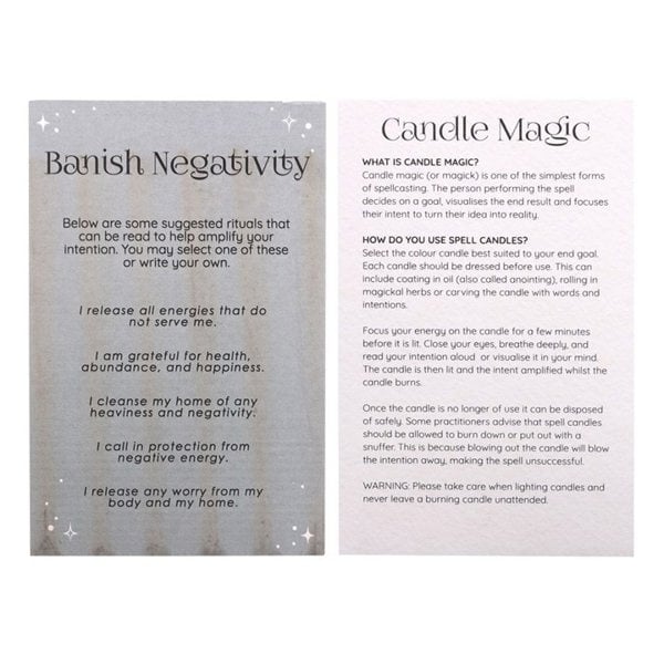 Serano Pack of 12 Banish Negativity Spell Candles