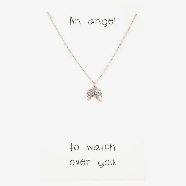 T. H. Baker Sentiments An Angel To Watch Over You Wings Pendant 15349