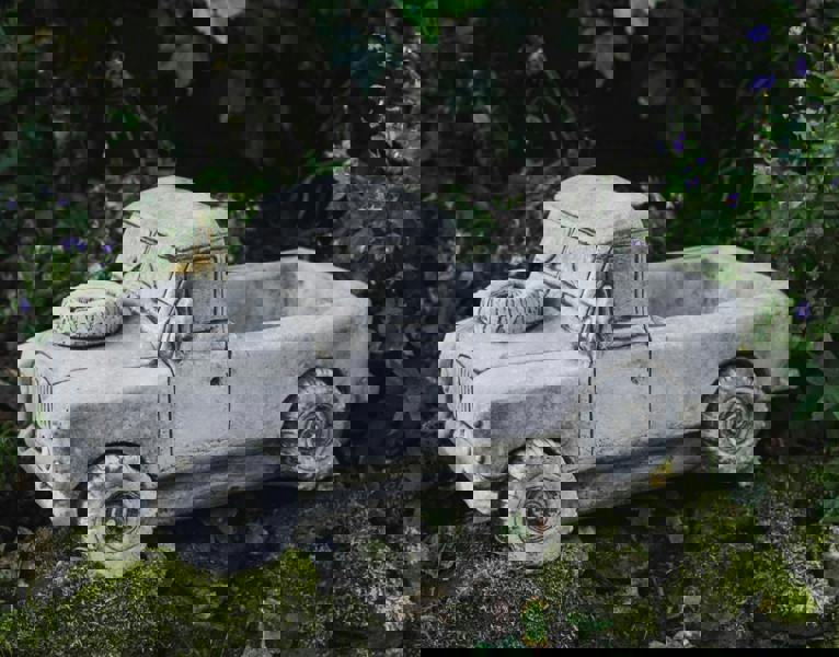 Land Rover Car Garden Planter