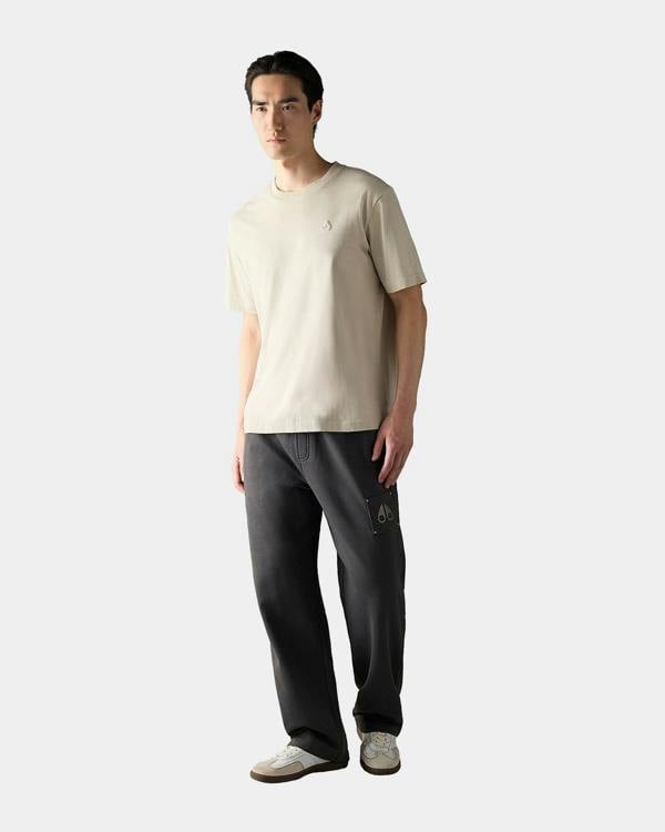 Moose Knuckles Mens Yul Classic T-Shirt - Alabaster 1705