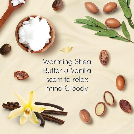 Dove Caring Bath Soak - Shea Butter&Vanilla Milk, 1/4 Moisturising Cream 4x450ml