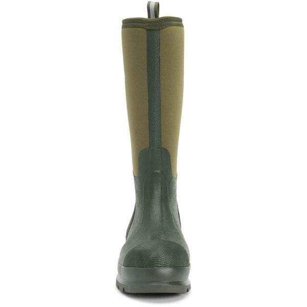 Muck Boots Chore Classic Hi Patterned Unisex Wellington Boots in Moss