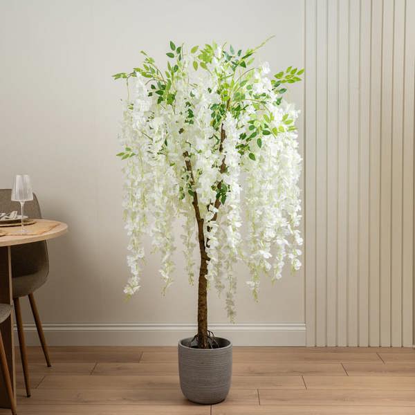 Scottish Everlastings 150cm Cream Wisteria Tree