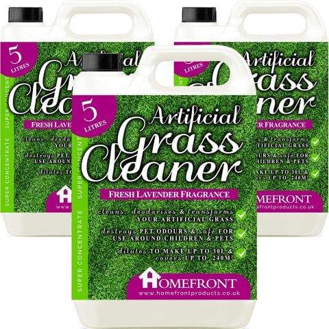 Homefront Artificial Grass Cleaner - Cleans and Sanitises Artificial Grass to Remove Germs, Stains, Odours, & Urine Lavender 15L