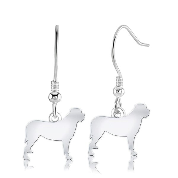 Mylee London Mastiff Silhouette Silver Earrings