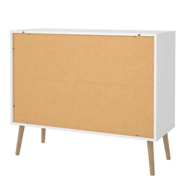 Wyld Haus Quietbloom White Wooden Chest 4 Drawers