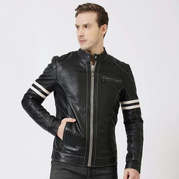 Racer Leather Jacket Fred Black 6934 – 1