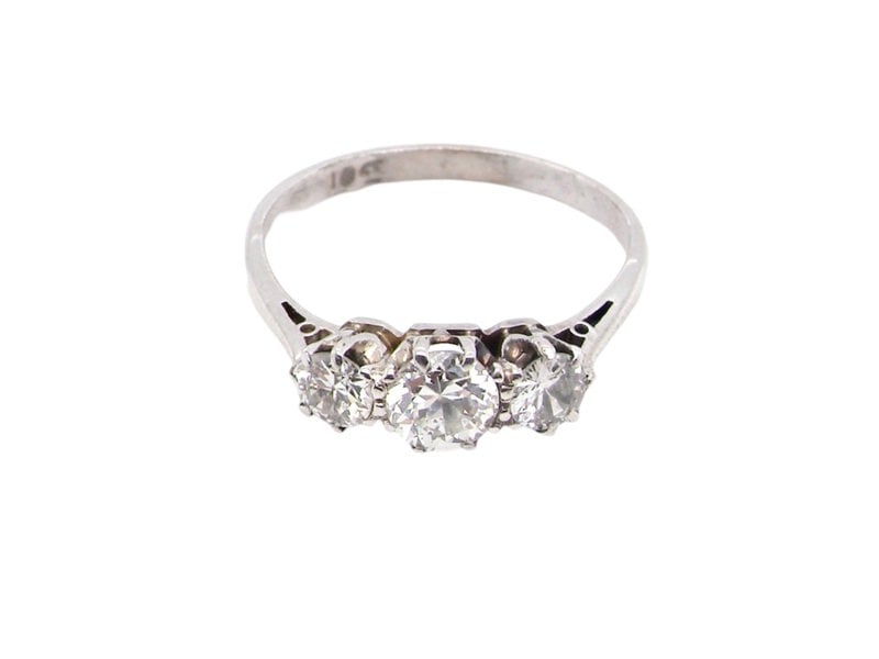 Vintage Tom A fine vintage three stone Diamond Ring