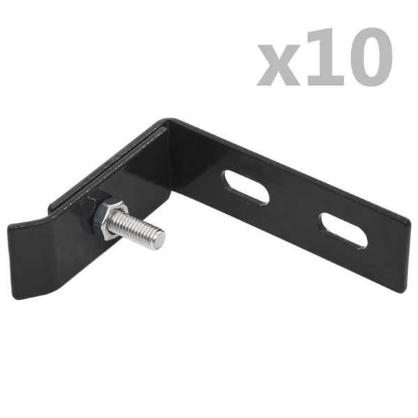 Berkfield Wall Corner Connector 10 Sets Anthracite