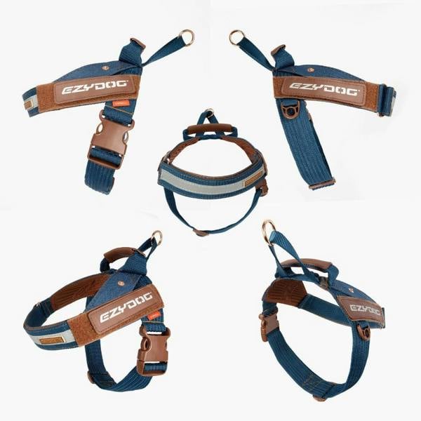 EzyDog Express Dog Harness in Denim