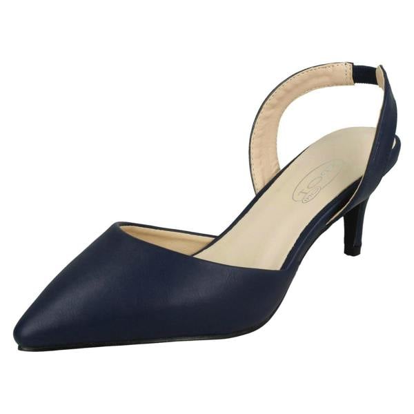Spot On Ladies Spot On Pointed Kitten Heel
