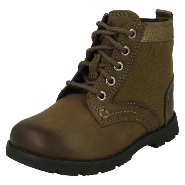 Clarks Boys Clarks Combat Style Ankle Boots Heath Chard T