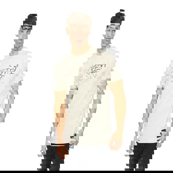 Crosshatch Mens Hybridge T-Shirt - Off White - 