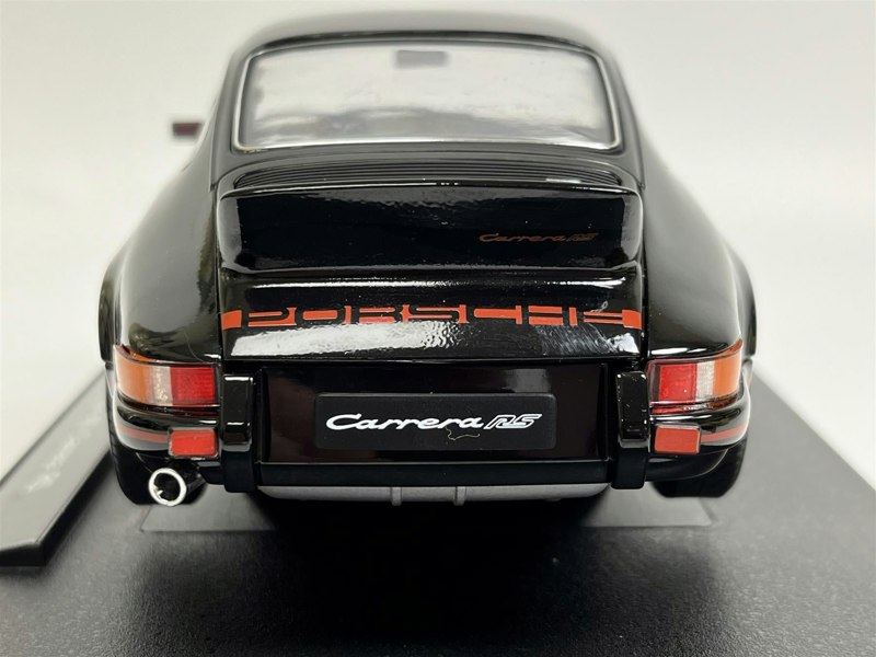 Welly 1973 Porsche 911 Carrera RS Black 1:18 Scale Welly 18044bk