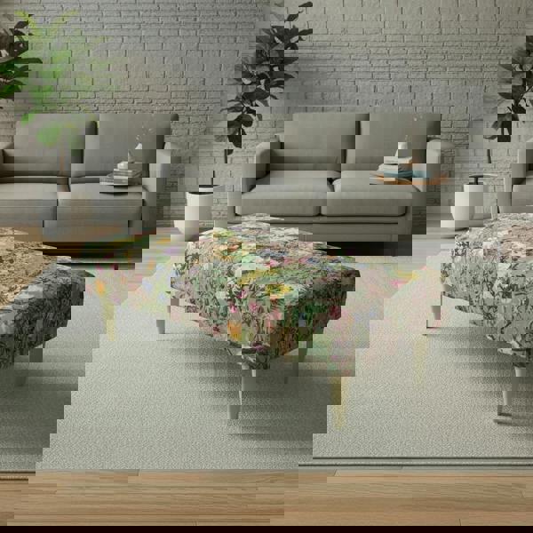 Handcrafted UK Footrest with Fixed Seamless Top and Firm Seating