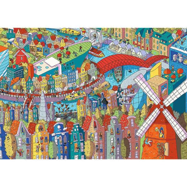 Trefl Sneaky Peekers, Amsterdam, The Netherlands Puzzle - 1000 Pieces